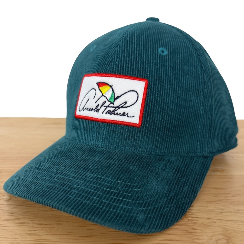 NEW‎ Puma x Arnold Palmer Cap Mens OSFA Green CORDUROY Snapback Golf Hat